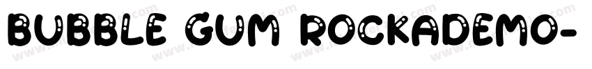 Bubble Gum RockADemo字体转换
